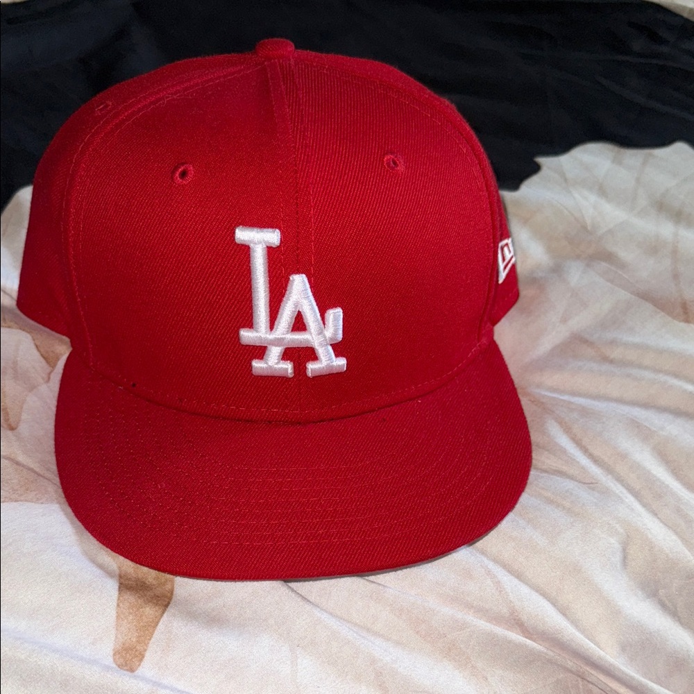 New Era Kids Red LA Cap